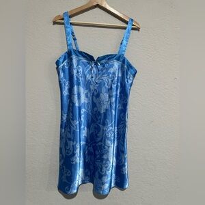 Jones New York Light Blue Satin Blouse